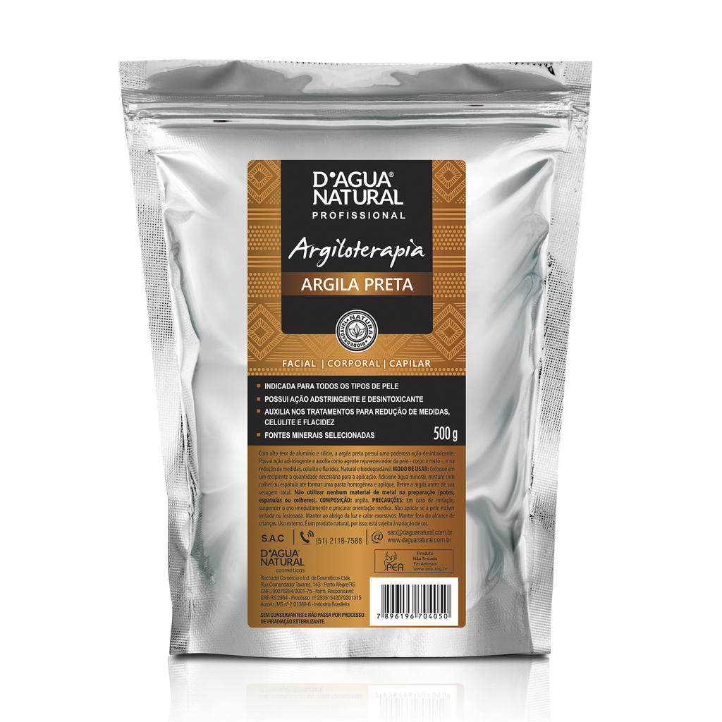 ARGILA EM PO PRETA - DAGUA 500g