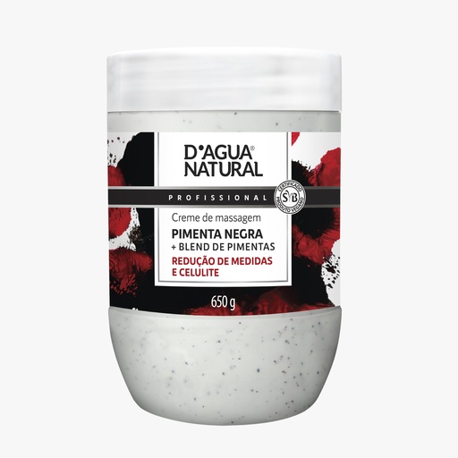 [CREME REDUTOR D'AGUA PIMENTA NEGRA] CREME REDUTOR D'AGUA PIMENTA NEGRA 650g