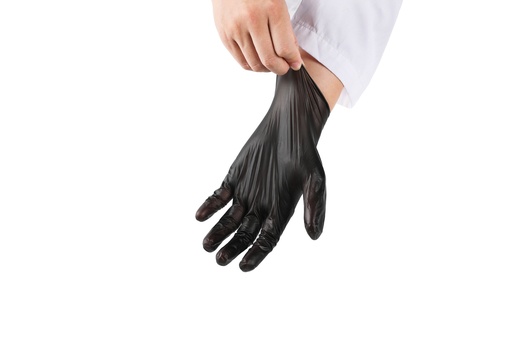 [LUVAS PRETAS M VINYL] LUVAS PRETAS M