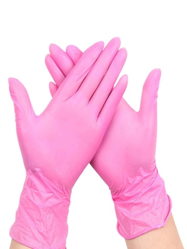 [LUVAS ROSAS M NITRILO] LUVAS ROSAS M
