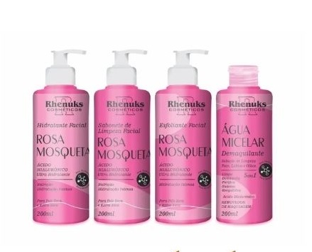 [KIT SKIN CARE-ROSA MOSQUETA 4 PECAS - RHENUKS 200ML] KIT SKIN CARE-ROSA MOSQUETA 4 PECAS - RHENUKS 200ML