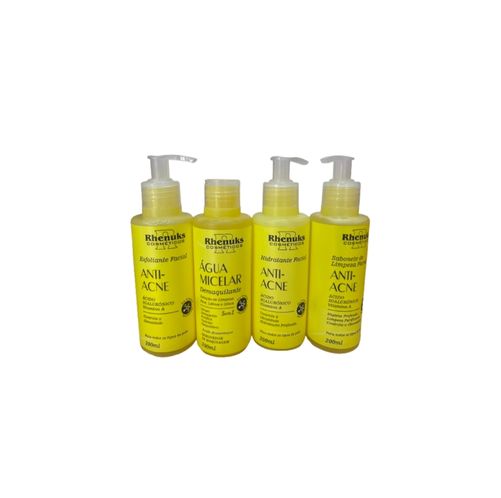 [KIT SKIN CARE- ANTI-ACNE 4 PECAS - RHENUKS 200ML] KIT SKIN CARE- ANTI-ACNE 4 PECAS - RHENUKS 200ML
