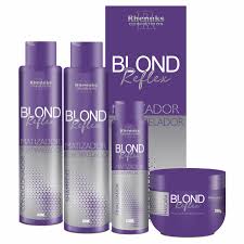 [KIT CAPILAR BLOND REFLEX MATIZADOR 4 PECAS- RHENUKS 400G] KIT CAPILAR BLOND REFLEX MATIZADOR 4 PEÇAS- RHENUKS 400G