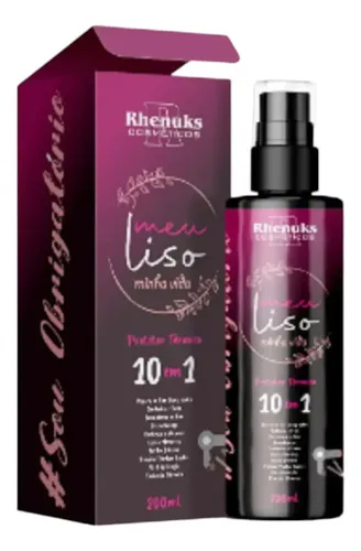 [SPRAY CAPILAR MEU LISO PROTETOR TERMICO 10 EM 1- RHUNUKS 200ml] SPRAY CAPILAR MEU LISO PROTETOR TERMICO 10 EM 1- RHUNUKS 200ml