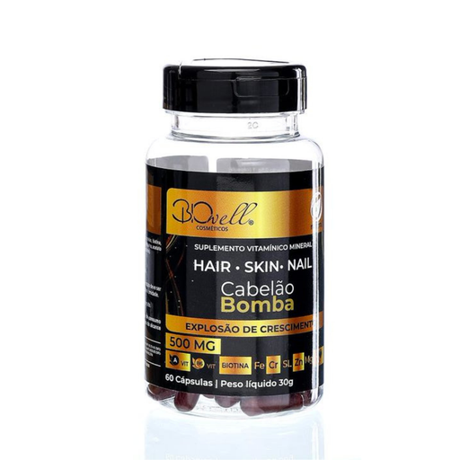 [SUPLEMENTO ALIMENTAR COMPLEX VITAMIN-CABELAO-BIOWELL 500mg] SUMPLEMENTO ALIMENTAR COMPLEX VITAMIN-CABELAO-BIOWELL 500mg